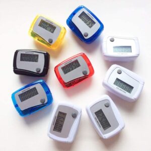 1Pc Random Color Portable Counter Mini Digital LCD Pedometer Sports Walking Running Step Counter Meter Walking Distance Miles, Calorie Counter, Daily Target Monitor, Exercise...