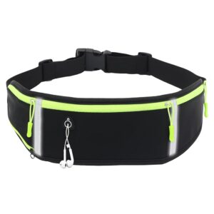 2024 Slim Running Belt for Men & Women with Cup Holder, Running Equipment for Phone, Comfortable And Breathable, Reflective Running Waist Belt for Running, Hiking, Climbing,...