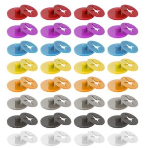 32 Pcs Running Bib Button Buckle Runner Race Number Holder Fixing System Marathon Bib Fastener Clip for Triathlon Cycling Track Skating Field Events Accessories