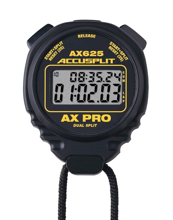 ACCUSPLIT AX625 PRO Cumulative/Lap Split Stopwatch, Black