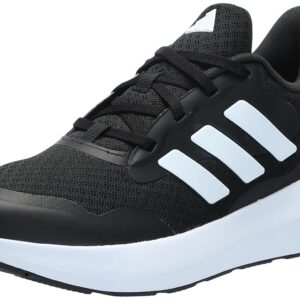 adidas Fortarun 2.0 Sneaker, Black/White/Black, 4 US Unisex Big Kid