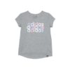 adidas girls Short Sleeve Cotton Essential T-shirt Top