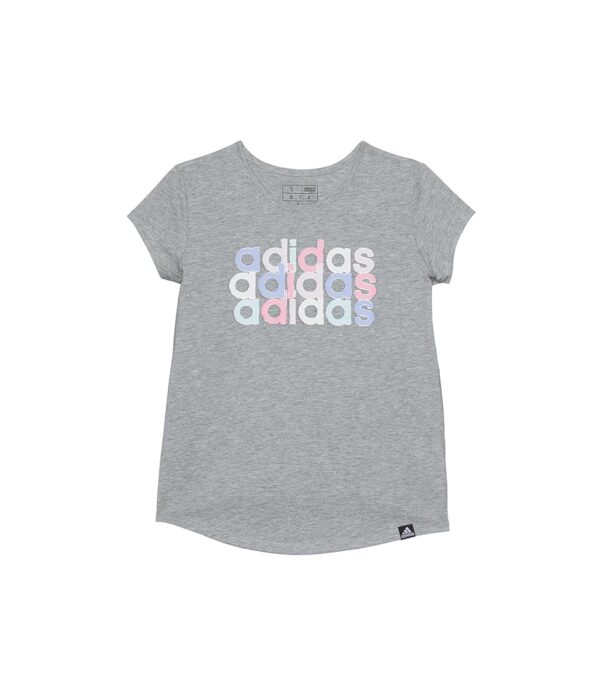 adidas girls Short Sleeve Cotton Essential T-shirt Top