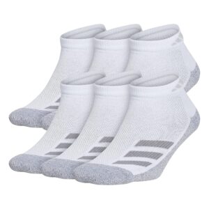 adidas Kids-Boy's/Girl's Cushioned Angle Stripe Low Cut Socks (6-Pair)