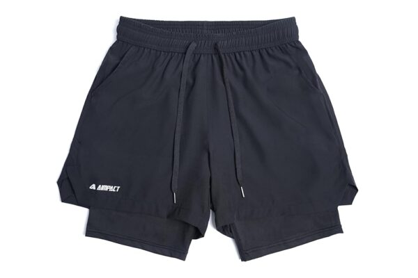 AIMPACT Men’s 2 in 1 Running Shorts 7" Quick Dry Gym Athletic Workout Shorts for with Phone Pockets