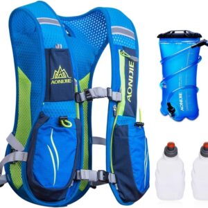 AONIJIE Hydration Packs 5.5L Trail Running Vest with 2L Bladder Reservoir Marathoner Hydro Backpack