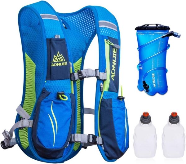 AONIJIE Hydration Packs 5.5L Trail Running Vest with 2L Bladder Reservoir Marathoner Hydro Backpack