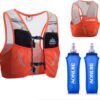 AONIJIE Lovtour Hydration Race Vest,2.5L Running Vest Lightweight Pack with 2 Soft Water Bottles Bladder for Marathoner Running Race Cycling Hiking Camping Biking