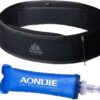 AONIJIE Running Belt Fanny Pack with 250ml Soft Water Bottle Flask for Women Men, Moisture Wicking Waist Pack Great for Marathon Climbing Jogging Cycling, for 6.8in Mobile Phone...