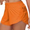 Athletic Shorts for Women Running Shorts Sporty Quick Dry Workout Shorts with Liner Zipper Pocket