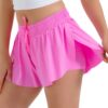 Athletic Shorts for Women Running Tennis Sports Shorts 2-in-1 Double Layer Quick-Drying Comfy Shorts Skort