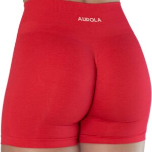 AUROLA Intensify V2.0 Women's Workout Shorts Athletic Running Shorts, Seamless High Waist Sport Gym Yoga Shorts