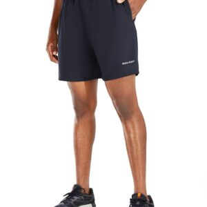 BALEAF Men's 5" Running Athletic Shorts Workout Lightweight Zipper Pocket