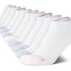 Body Glove Girls' Socks - 10 Pack Performance Cushion Athletic No Show Ankle Socks - Kids Low Cut Running Socks for Girls