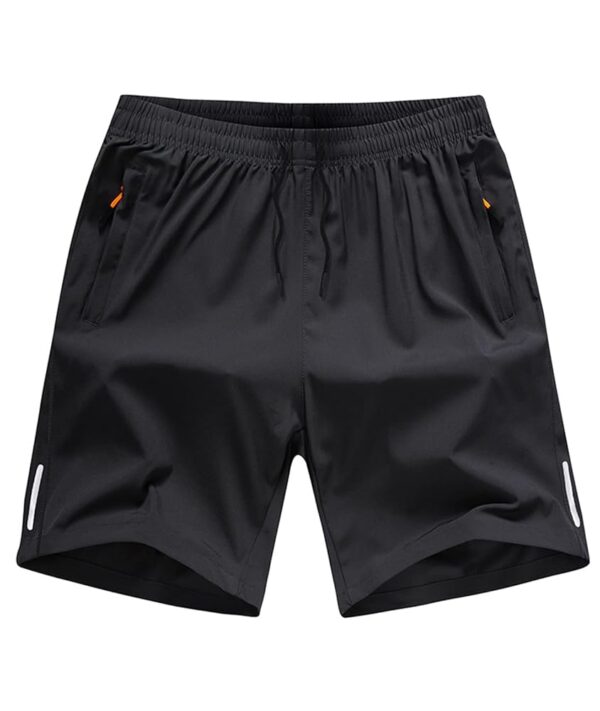 Boys' Loose Fit Athletic Shorts with Zipper Pockets Quick Dry Running Shorts