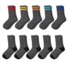 Comfoex 10 Pairs Boys Crew Socks Sports Athletic Long Calf Socks For Kids 4-10 Years Old With Cushioned Sole