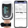 EMAY Sleep Oxygen Monitor with Built-in Recording Capability | Track Continuous Blood Oxygen Levels & Pulse Rate Overnight | Provides Sleep Report & Raw Data