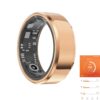 Fitness Tracker Smart Ring,Step Counter,Heart Rate Blood Oxygen Sleep Tracker Health Ring, 5ATM Waterproof Long Battery Life Smart Rings Compatible with iOS & Android (Rose...