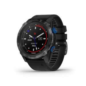 Garmin Descent Mk2i Titanium Carbon Gray DLC with Black Band (Renewed)