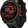 Garmin fēnix® 8 – 47mm, AMOLED, Premium Multisport GPS Smartwatch, Long-Lasting Battery Life, Dive-Rated, Built-in LED Flashlight, Slate Gray with Black Band