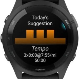 Garmin Forerunner 265 Running Smartwatch - Black and Powder Gray