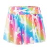 Girls Butterfly Shorts Unicorn Running Shorts 2 in 1 Flowy Athletic Shorts Casual Skirt for Teens Kids