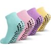 Grip Non Slip Socks For Kids(4-16 Years Old), Cushioned Sport Athletic Slipper Hospital Socks For Youth Boys & Girls