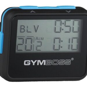 Gymboss Interval Timer and Stopwatch - Black/Blue SOFTCOAT