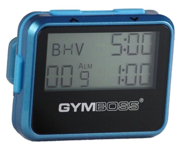 Gymboss Interval Timer and Stopwatch - Teal/Blue Metallic Gloss