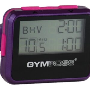 Gymboss Interval Timer and Stopwatch - Violet/Pink Metallic Gloss