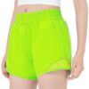 HASMES Girls Athletic Shorts with Zip Pockets Lightweight Running Soccer Shorts for Kids 5-14Y