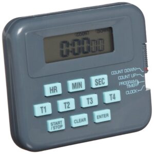 Heathrow Scientific HD24490D Pocket Timer/Stopwatch with LCD Display 71mm Length x 61mm Width x 25mm Height