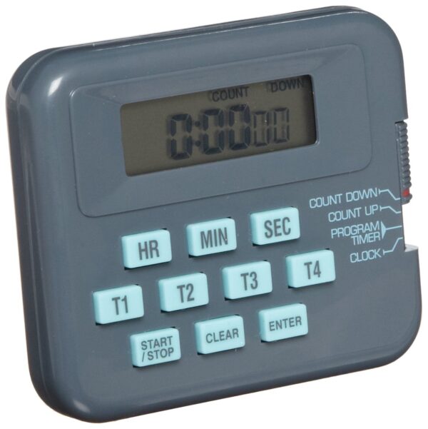 Heathrow Scientific HD24490D Pocket Timer/Stopwatch with LCD Display 71mm Length x 61mm Width x 25mm Height