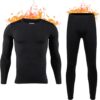 HEROBIKER Long Johns Thermal Underwear for Men Skiing Winter Warm Hunting Gear Fleece Lined Base Layer Set Top Bottom