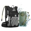 Hiking Backpack Men Women,Hydration Backpack Pack with 2L Water Bladder,Lightweight Water Backpack for Hiking,Running,Cycling,Camping