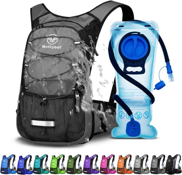 Hydration Pack, Insulated Hydration Backpack with 2L BPA Free Water Bladder and Storage, Hiking Backpack for Men, Women, Kids for Running, Cycling, Camping - Keep Liquid Cool up...