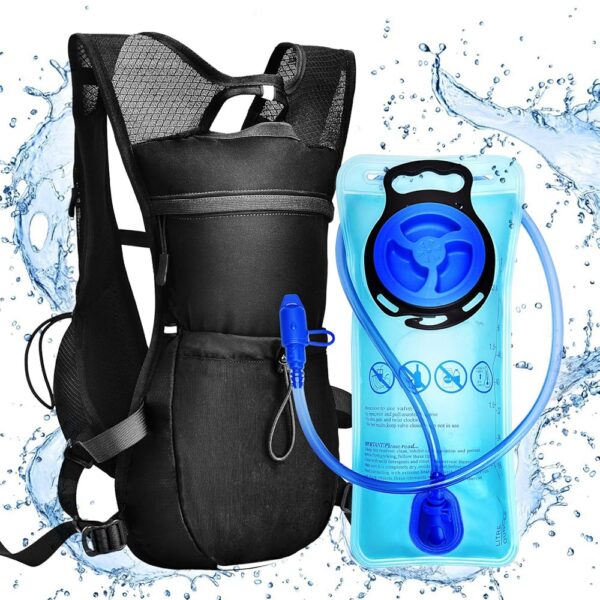 Hydration Packs Water Vest Backpack - Lightweight Hydration Vest Bag with 2L Water Bladder Daypack Running Hydro Pack Backpacks for Cycling Hiking Marathon Raves Hydropack for...