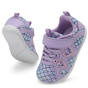 JIASUQI Toddler Shoes for Baby Girls Sneakers Barefoot Walking Shoes Running Tennis Shoes