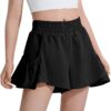 JOCMIC Girls Flowy Athletic Shorts High Waisted Running Shorts Skirts Design Quick Dry Gym Fitness Skorts