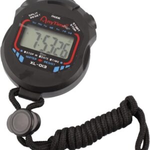 Large Display with Date Time and Alarm Function，Waterproof Multi-Function Electronic Sports Stopwatch Timer Water Resistant,Ideal for Sports Coaches Fitness Coaches and...