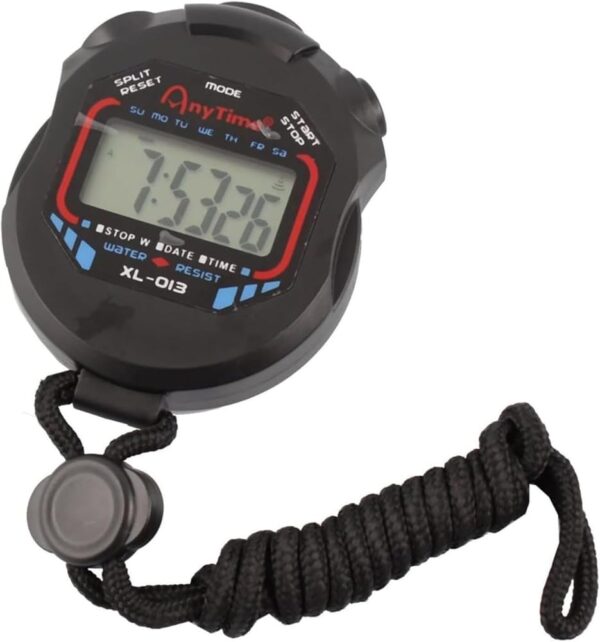 Large Display with Date Time and Alarm Function，Waterproof Multi-Function Electronic Sports Stopwatch Timer Water Resistant,Ideal for Sports Coaches Fitness Coaches and...