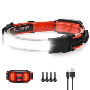 LED Headlamp Flashlight, 1000lumens 230° Broadbeam Headlight, USB Rechargeable Head Lamp with Red Taillight, Lightweight Waterproof Headlamps for Camping Running Hiking, Hard...