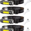 LED headlamp Flashlight 4-Pack LED Rechargeable Headlamp Headlight for Running, Camping, Hiking and More Lumens USB Rechargeable Headlight, Outdoor Camping Cycling Fishing,...