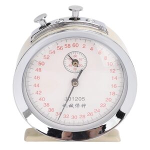 Mechanical Stopwatch Dial 60 Second 0.2s Scale Value Metal Plastic Compact Design for Running Physics Experiments