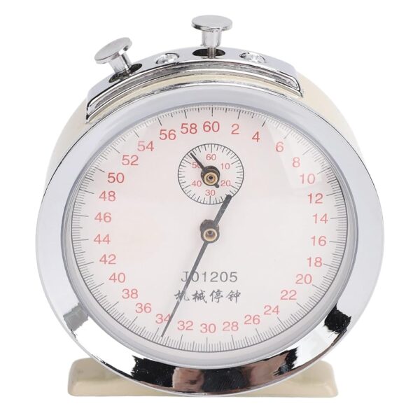 Mechanical Stopwatch Dial 60 Second 0.2s Scale Value Metal Plastic Compact Design for Running Physics Experiments