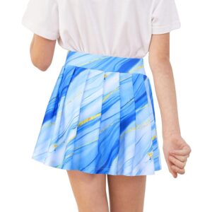 MODAFANS Girls Tennis Golf Pickleball Skirts with Shorts Athletic Pleated Dance Running School Skorts