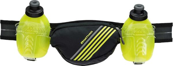 Nathan Adult Trail Speed Plus Hydrating Belt - Black/Safety Yellow