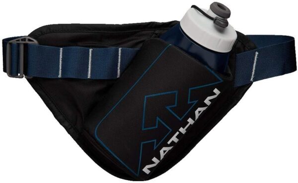 Nathan Hydration Waist Pack with Storage Pocket & Run Flask 22oz Adjustable Belt – Running, Hiking, Camping, Cycling