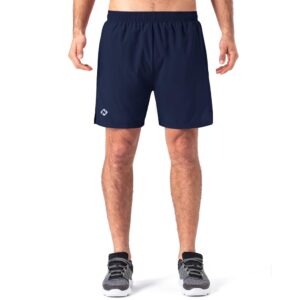 NAVISKIN Men's 5 inch Running Shorts Lightweight Quick Dry Workout Shorts Zipper Pocket