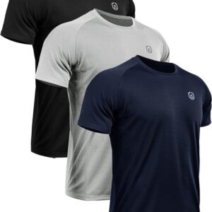 NELEUS Men's Dry Fit Mesh Athletic Shirts